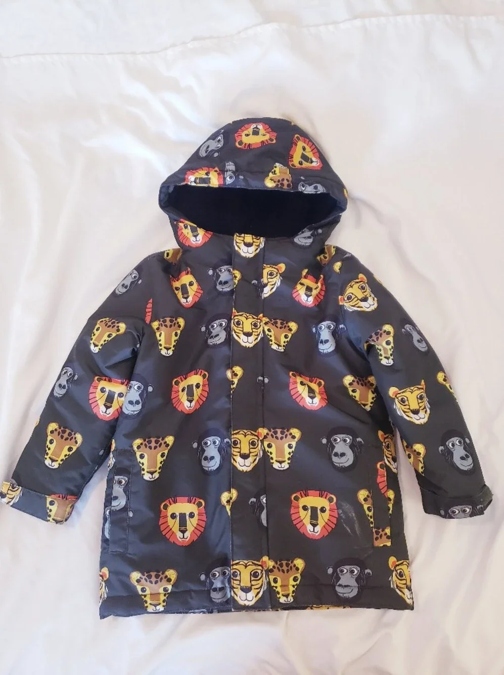 5T The Children's Place 3 In 1 Winter Jacket with Jungle Animal Print